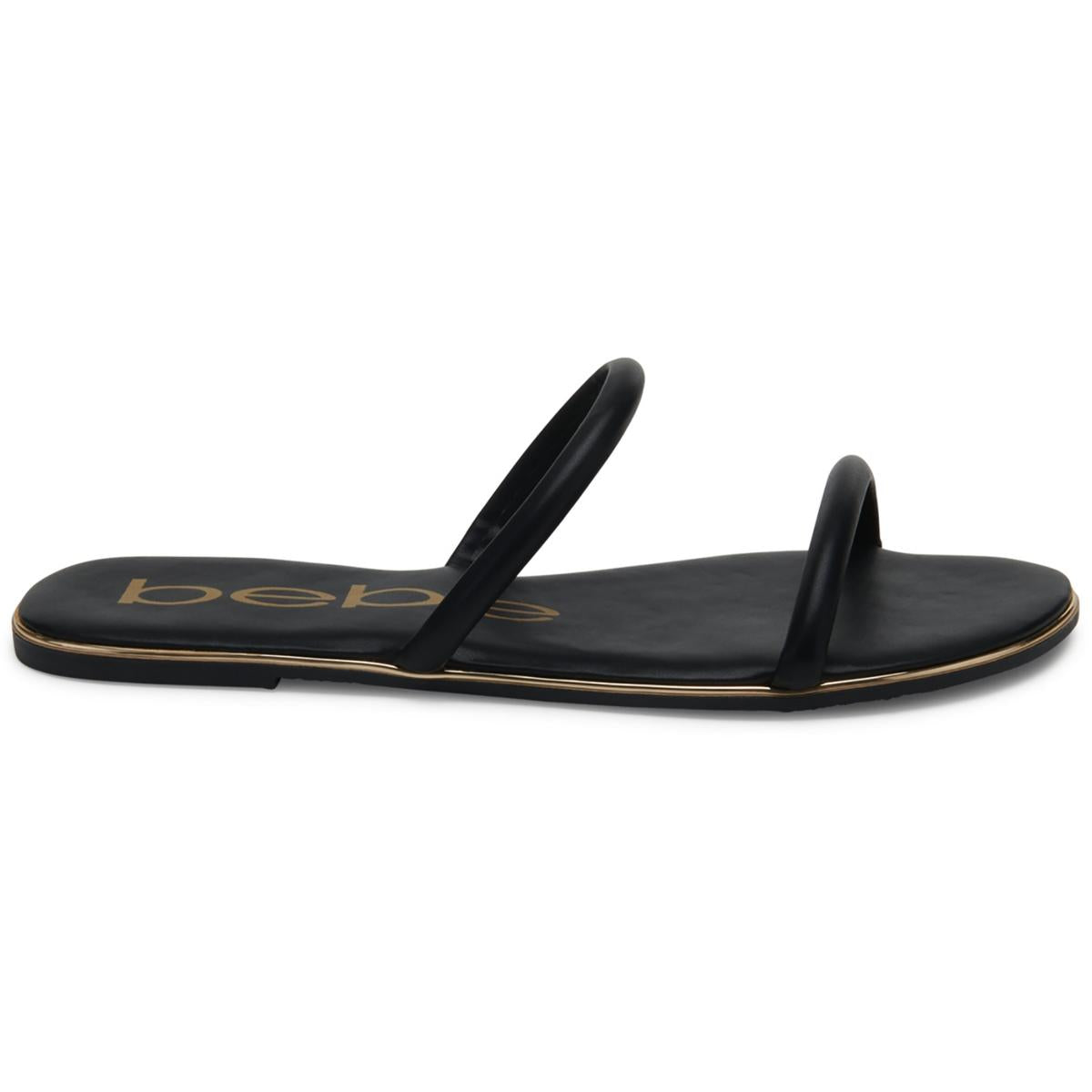 Issy Womens Slip On Double Strap Slide Sandals