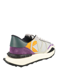 Valentino Mens VLogo Netrunner Suede Low-Top Sneakers