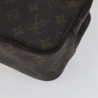 Louis Vuitton Trousse De Toilette Brown Canvas Clutch Bag (Pre-Owned)