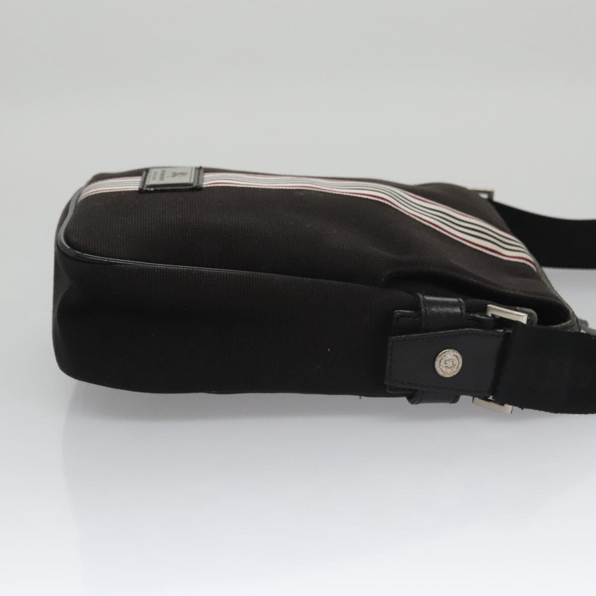 Burberry Black Canvas Shoulder Bag (Pre-Owned)