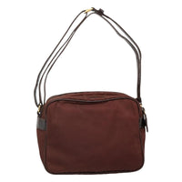 Prada Re-Nylon Burgundy Synthetic Shoulder Bag (Pre-Owned)