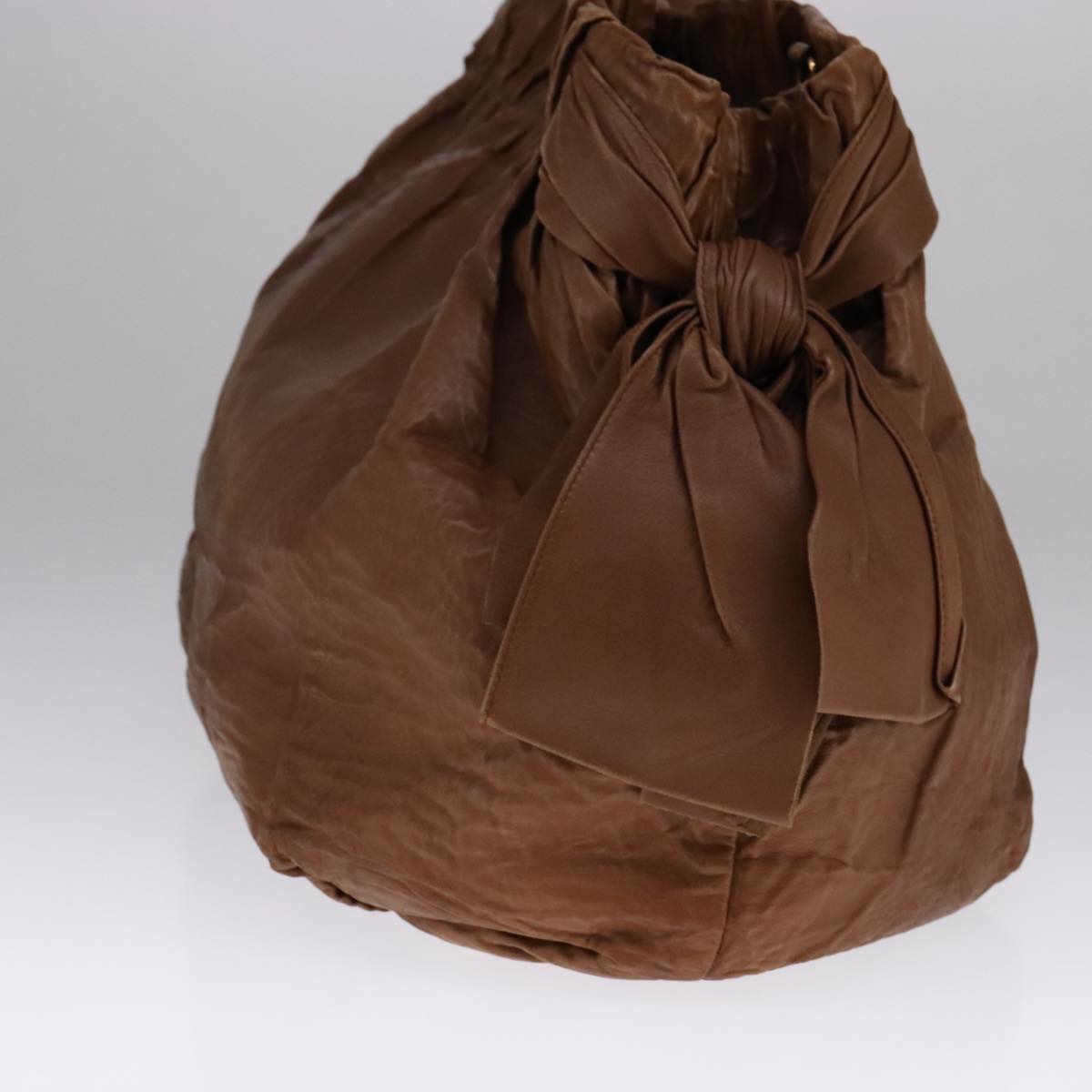 Prada Brown Leather Tote Bag (Pre-Owned)