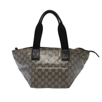 Gucci Gg Canvas Black Canvas Tote Bag (Pre-Owned)