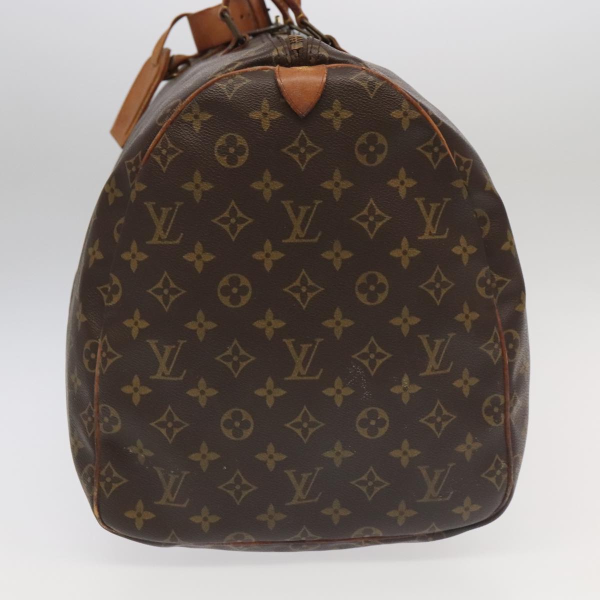 Louis Vuitton Keepall 55 Brown Canvas Travel Bag (Pre-Owned)
