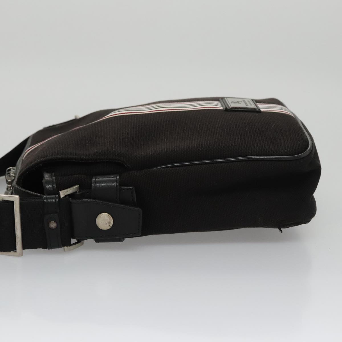 Burberry Black Canvas Shoulder Bag (Pre-Owned)
