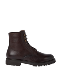 BRUNELLO CUCINELLI MENS ANKLE BOOTS IN DARK BROWN