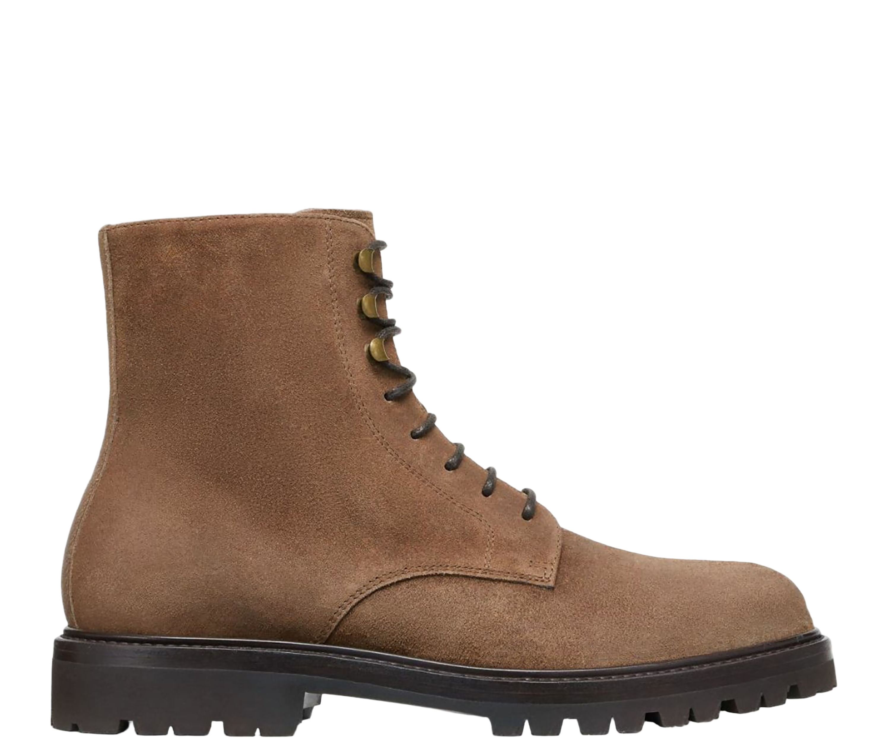 BRUNELLO CUCINELLI MENS ANKLE BOOTS IN DARK BEIGE