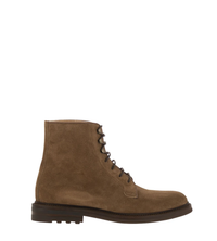 BRUNELLO CUCINELLI MENS ANKLE BOOTS IN DARK BEIGE