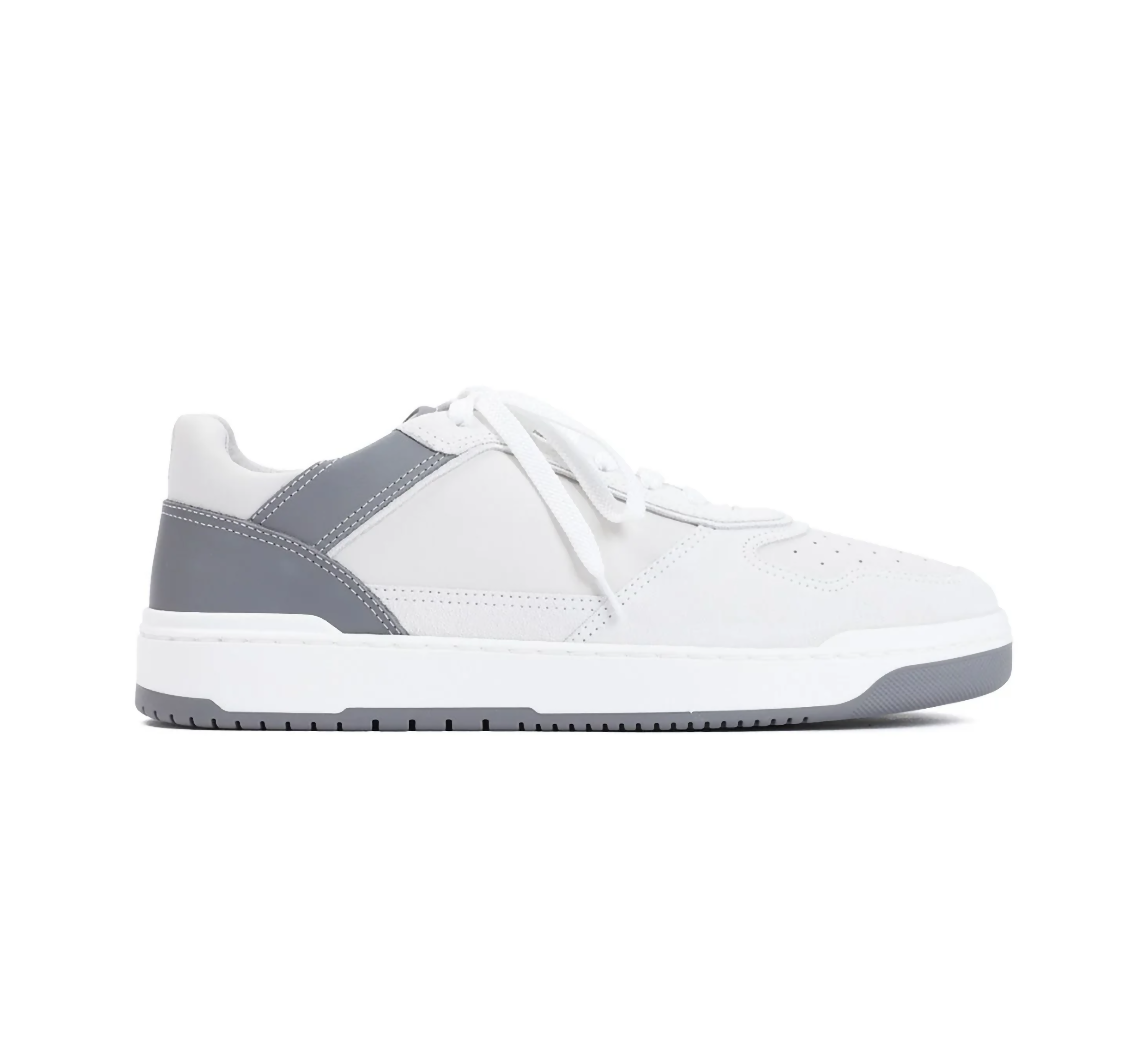 BRUNELLO CUCINELLI MENS SNEAKERS IN WHITE/GREY
