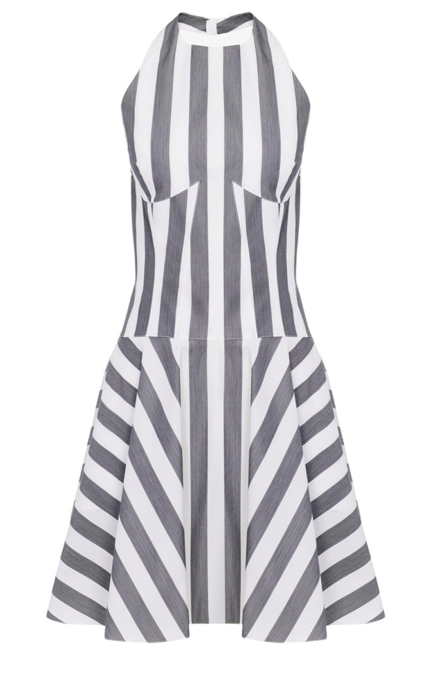 Short Striped Poplin Sun-Dress