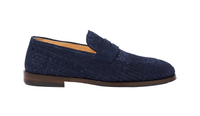 BRUNELLO CUCINELLI MENS LOAFERS IN NAVY