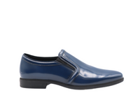 Tods Patent Leather Slip-On Loafers Baltic Blue