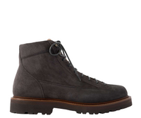 BRUNELLO CUCINELLI MENS ANKLE BOOTS IN DARK GREY