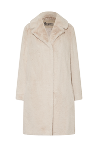 Herno Women's Beige Faux Fur Coat