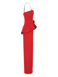 Rotate Women Long Dress With A Flower