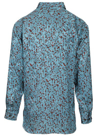 Dries Van Noten Men Shiny Satin Shirt