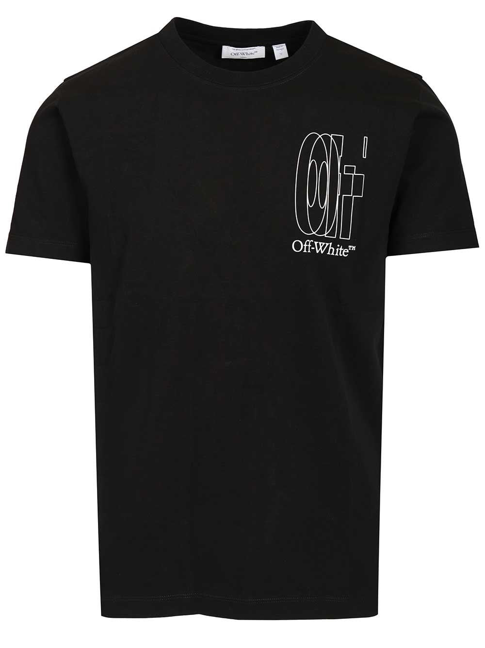 Off-White Men Outline Double Arrow Slim T-Shirt