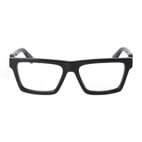 Off-White Eyeglasses Rectangle Full Rim, Black Frame and Clear Blue Light Block Lens OERJ07BSTYLE7B1000