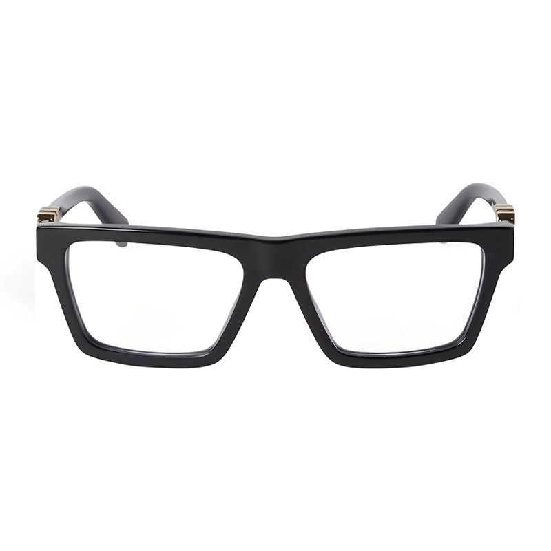 Off-White Eyeglasses Rectangle Full Rim, Black Frame and Clear Blue Light Block Lens OERJ07BSTYLE7B1000
