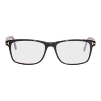 Tom Ford Tom Ford Eyeglasses Rectangle Full Rim, Transparent Grey Frame and Clear Blue Light Block Lens FT5752-B020