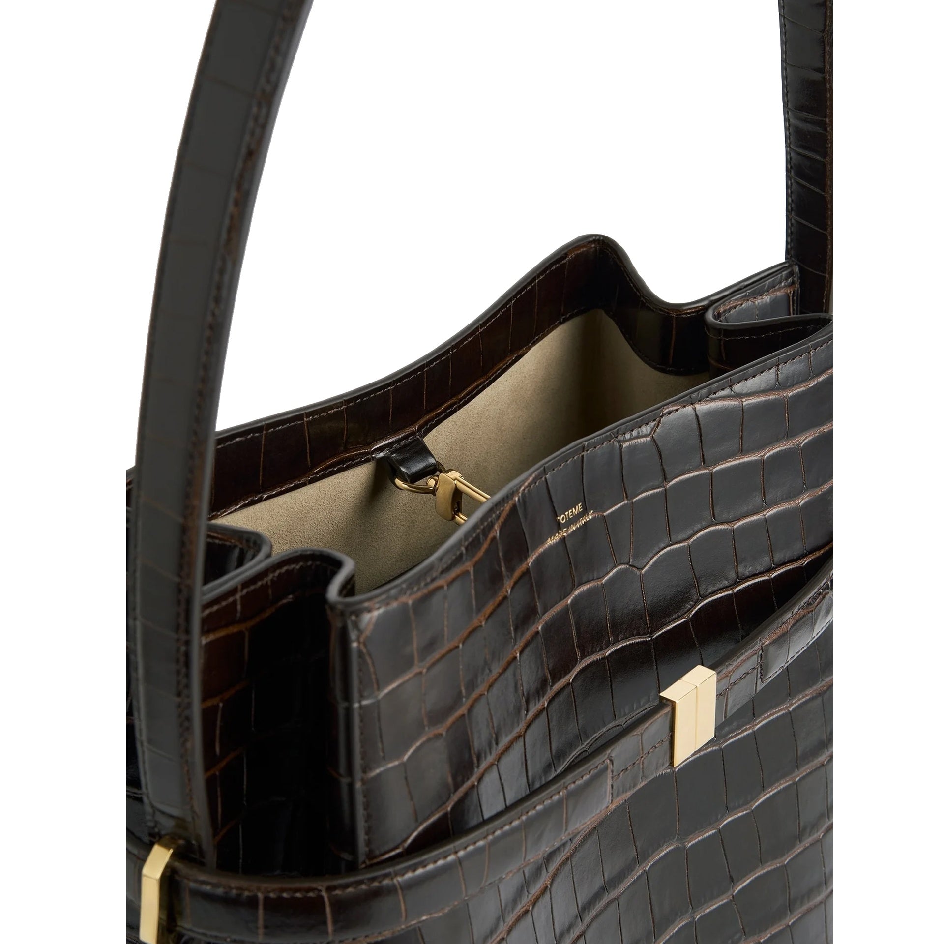 TOTEME Toteme Croc-Embossed Bucket Bag Women