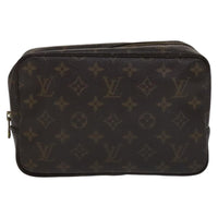 Louis Vuitton Trousse De Toilette Brown Canvas Clutch Bag (Pre-Owned) OS Brown
