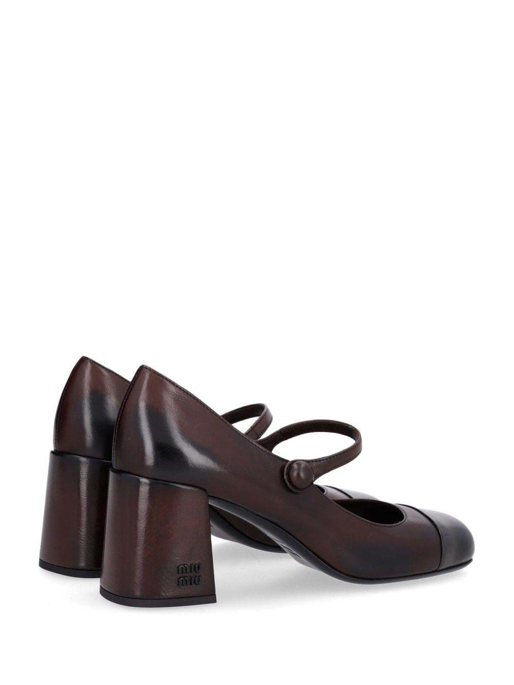 Miu Miu Women Waxed Leather Pumps