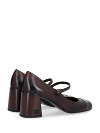 Miu Miu Women Waxed Leather Pumps
