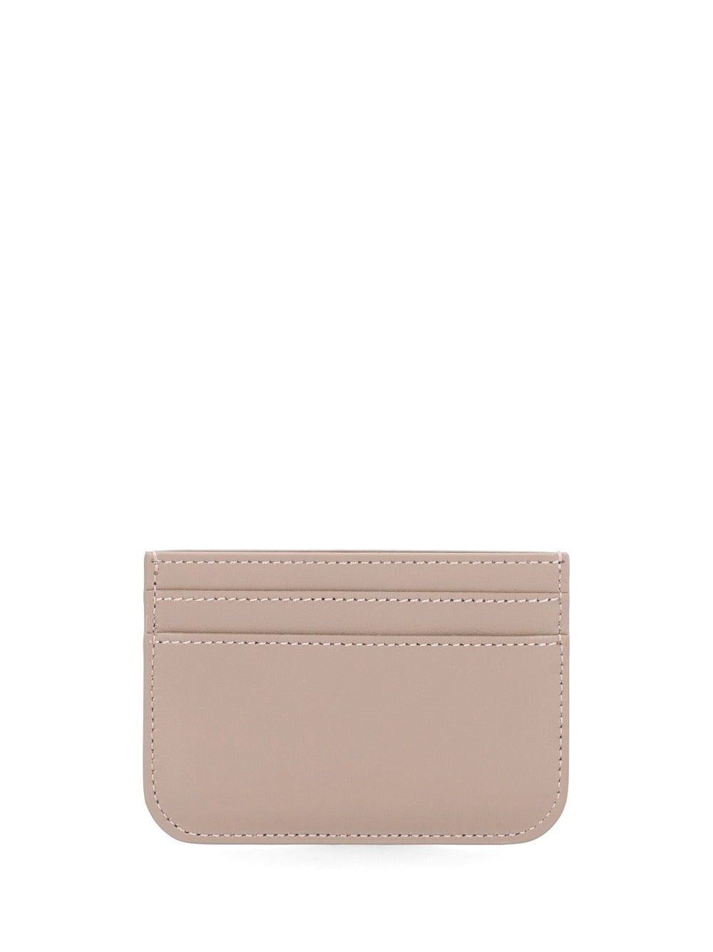 Fendi Fendi Women Leather Card Holder With Ff Logo