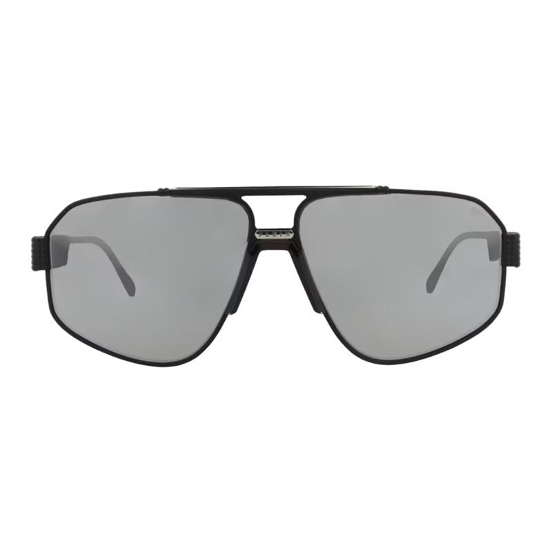 Philipp Plein Sunglasses Aviator Full Rim, Gold Frame and Smoke Lens SPP106M0302
