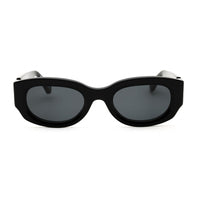 Off-White Sunglasses Oval Full Rim, White Frame and Dark Grey Lens OERI14EPALMER0107