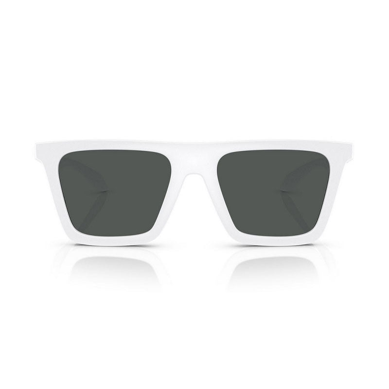 Versace Sunglasses Square Full Rim, White Frame and Dark Grey Lens VE4468U314/87