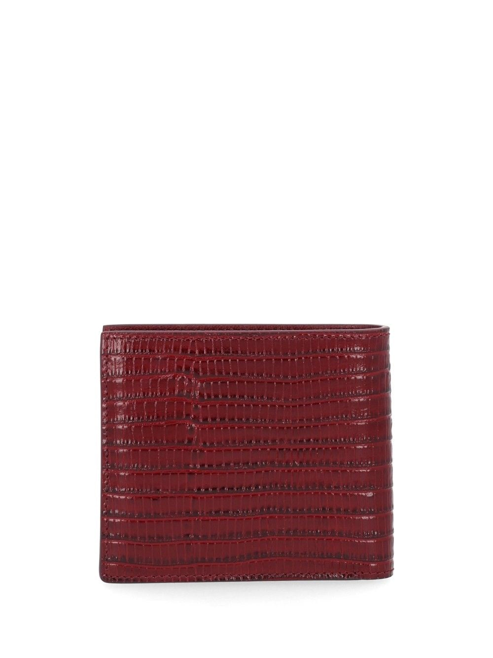 Tom Ford Tom Ford Men T Line Lizard-Effect Leather Wallet