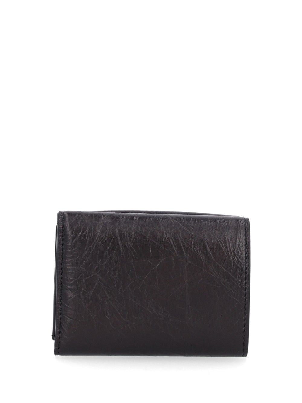 Fendi Fendi Women Mini Trifold Leather Wallet