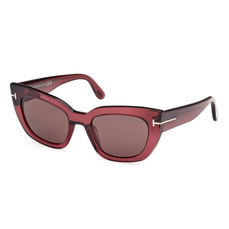 Tom Ford Sunglasses Cat Eye Full Rim, Blonde Havana Frame and Brown Lens FT119053E