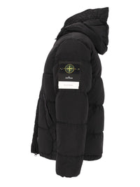 Stone Island Stone Island Men Hooded Down Jacket In Nylon Metal Fabric