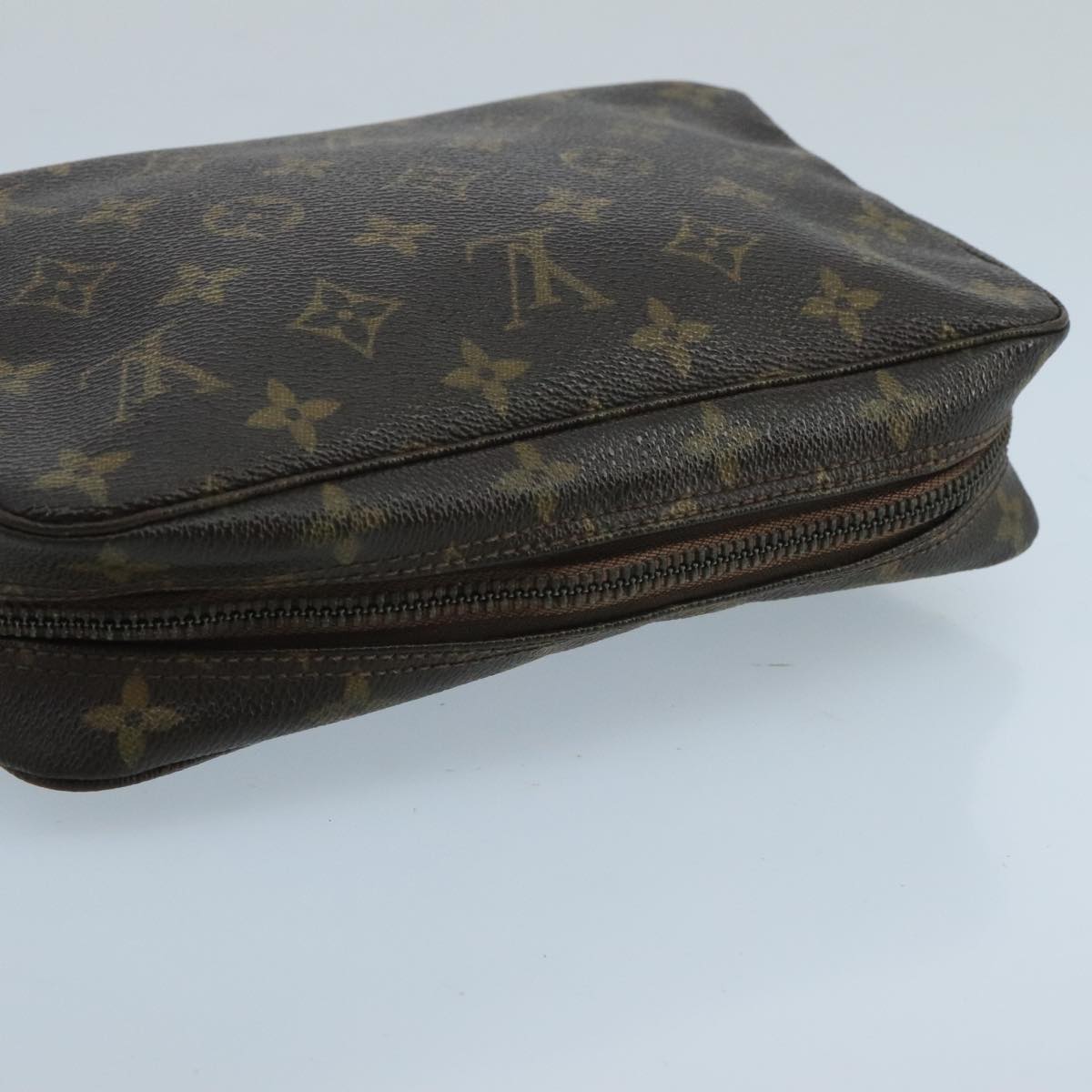 Louis Vuitton Trousse De Toilette Brown Canvas Clutch Bag (Pre-Owned)
