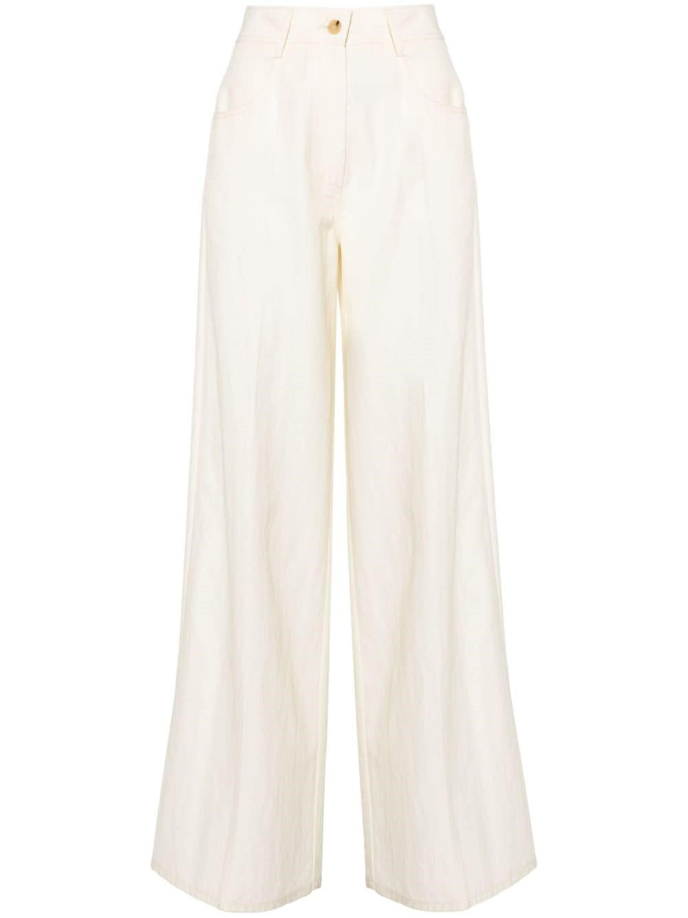 Forte_forte Forte_Forte Women Viscose And Cotton Twill Trousers