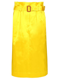 Dries Van Noten Women Seachy Cotton Satin Skirt