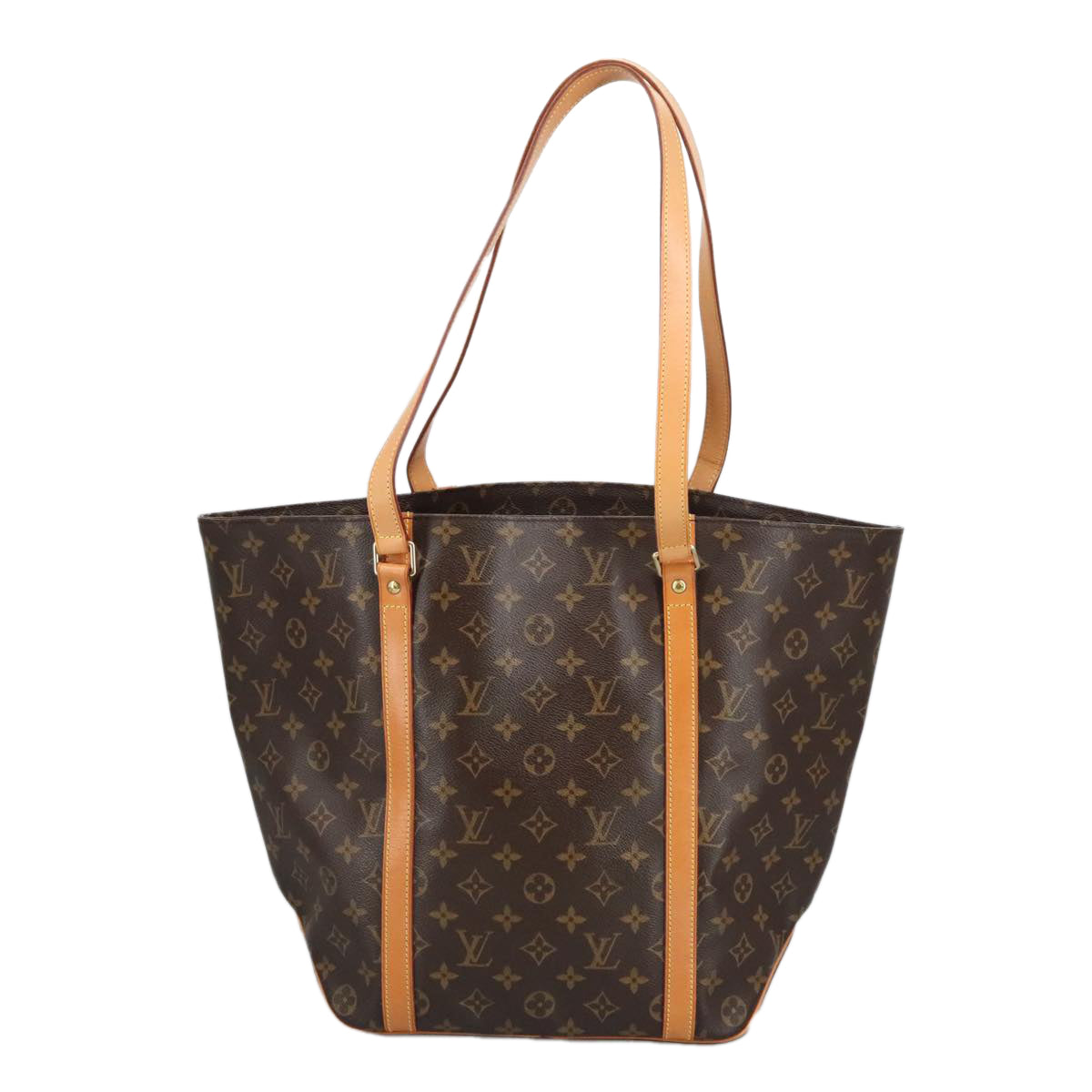 Louis Vuitton Shopping Brown Canvas Tote Bag (Pre-Owned)