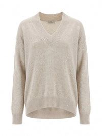 Brunello cucinelli Brunello Cucinelli Women Cashmere And Silk Diamond Yarn Sweater