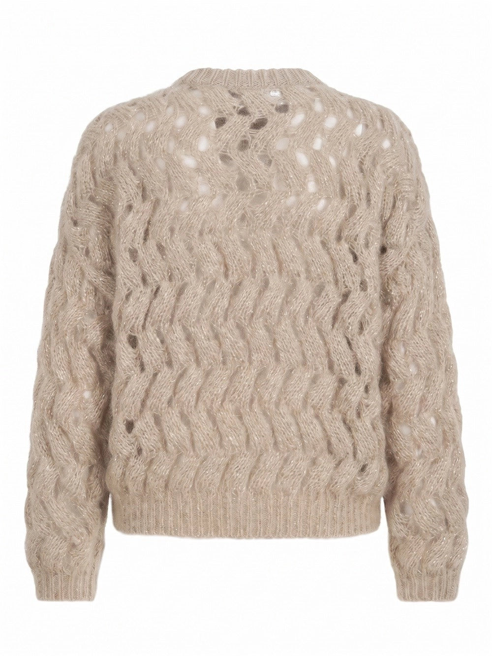 Brunello cucinelli Brunello Cucinelli Women Dazzling Zigzag Cables Sweater