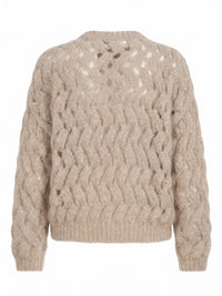 Brunello cucinelli Brunello Cucinelli Women Dazzling Zigzag Cables Sweater