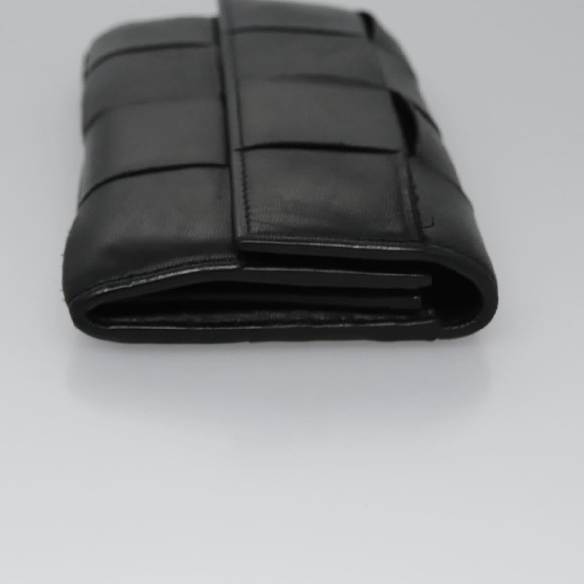 Bottega Veneta Cassette Black Leather Wallet  (Pre-Owned)