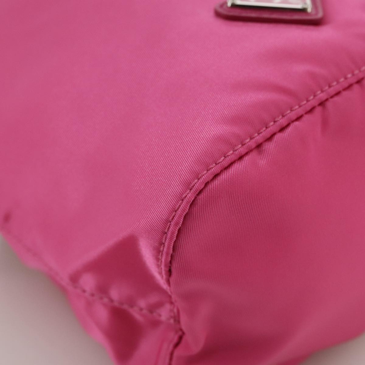 Prada Cosmetic Pouch Pink Synthetic Clutch Bag (Pre-Owned)