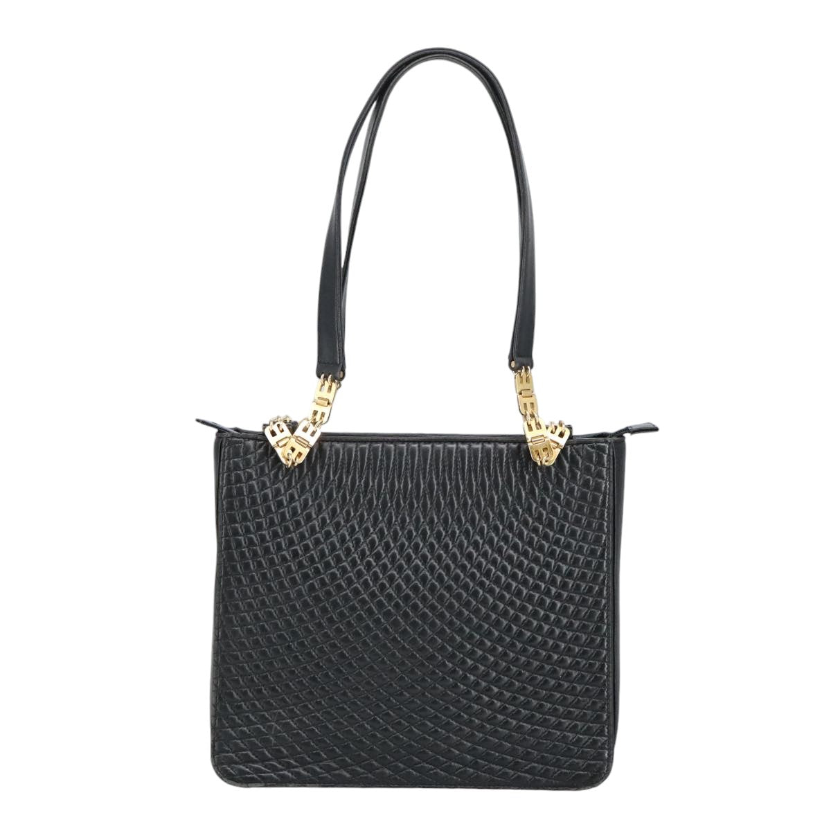Bally Black Leather Shoulder Bag (Pre-Owned)