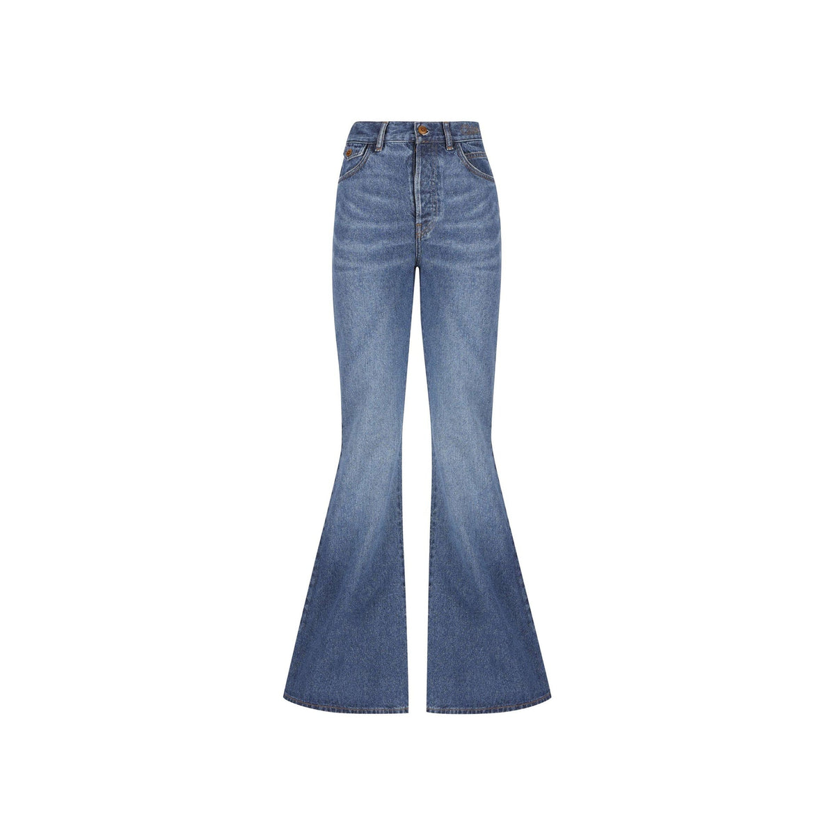 ChloE Chloe Cotton Denim Flared Jeans Women