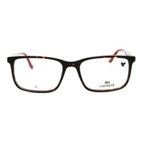 Lacoste Eyeglasses Rectangle Full Rim, Vintage Havana Frame and Clear Demo Lenses Lens L2993220