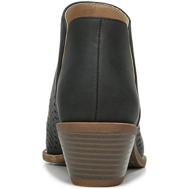Payton Womens Faux Leather Ankle Chelsea Boots