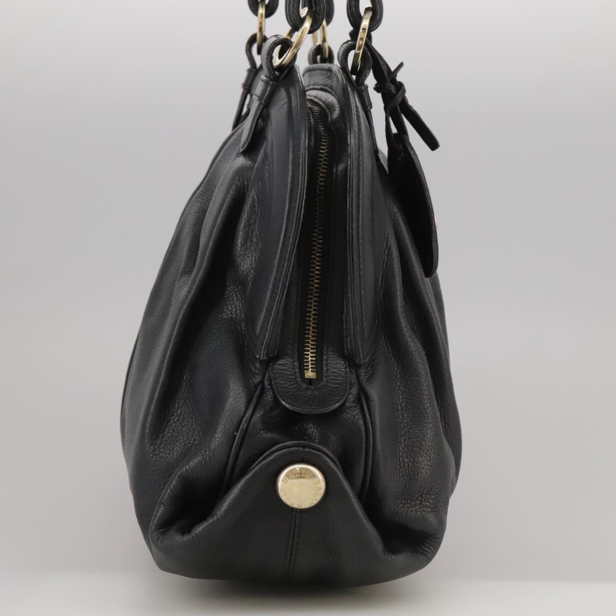 Bally Black Leather Handbag (Pre-Owned)